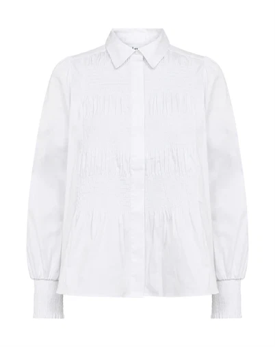 Leveté Room - LR-Isla Solid 117 Skjorte - White